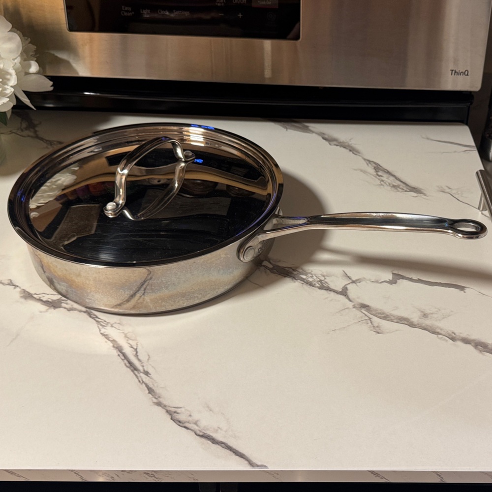 Cuisinart Stainless Steel Saute pan with Lid - Silver 3qt